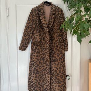 Vici Leopard Print Long Coat